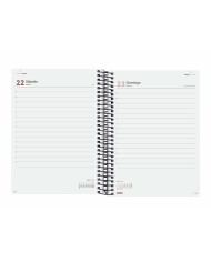 Agenda Finocam YEAR Nero A5 15,5 x 21,2 cm 2025