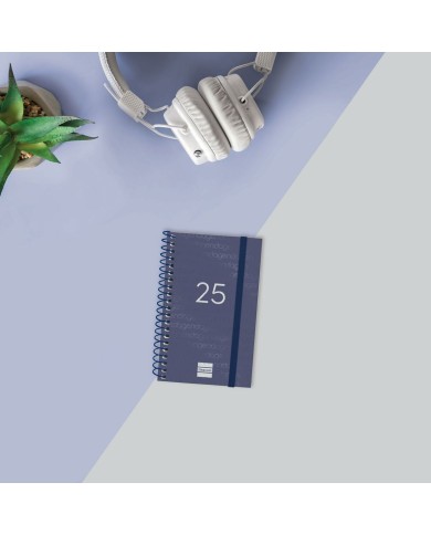 Agenda Finocam YEAR Azzurro Mini 7,9 x 12,7 cm 2025