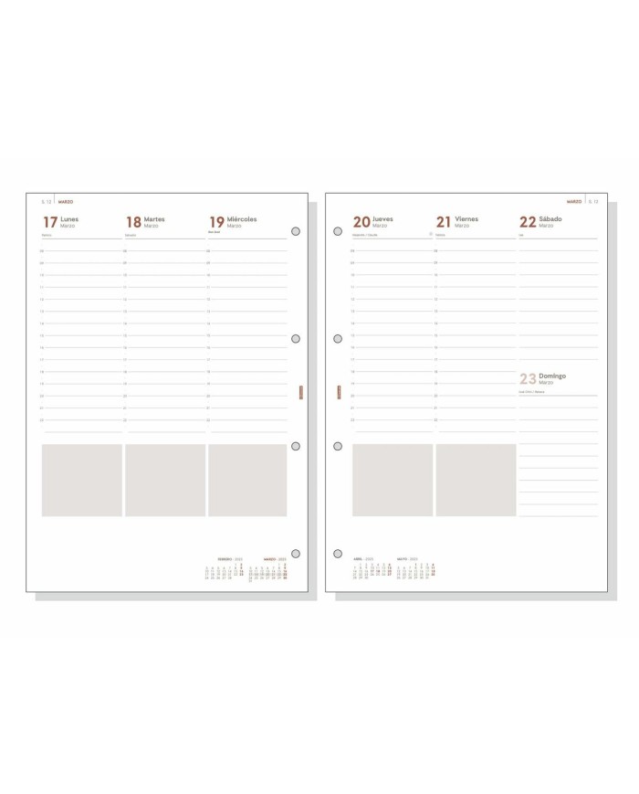 Ricarica dell'Agenda Finocam R4099 4000 A4 2025 21 x 29,7 cm Ricarica dell'Agenda Finocam R4099 4000 A4 2025 21 x 29,7 cm