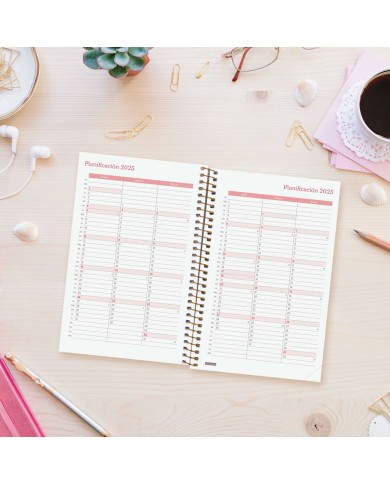 Agenda Finocam DESIGN COLLECTION 11,7 x 18,1 cm 2025 Floreale