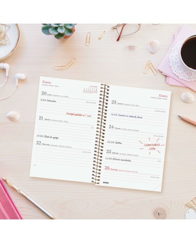 Agenda Finocam DESIGN COLLECTION 11,7 x 18,1 cm 2025 Floreale