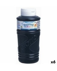 Pittura da usare con le Dita Giotto Nero 750 ml (6 Unità)