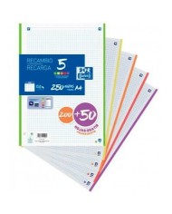 Ricambio Oxford Multicolore A4 250 Fogli (10 Unità)