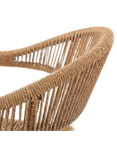 Sedia da giardino Neska Bianco Alluminio 62 x 65 x 80 cm Sedia da giardino Neska Bianco Alluminio 62 x 65 x 80 cm