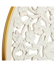 Decorazione da Parete Alexandra House Living Bianco Metallo Legno MDF 3 x 87 x 87 cm Decorazione da Parete Alexandra House Living Bianco Metallo Legno MDF 3 x 87 x 87 cm