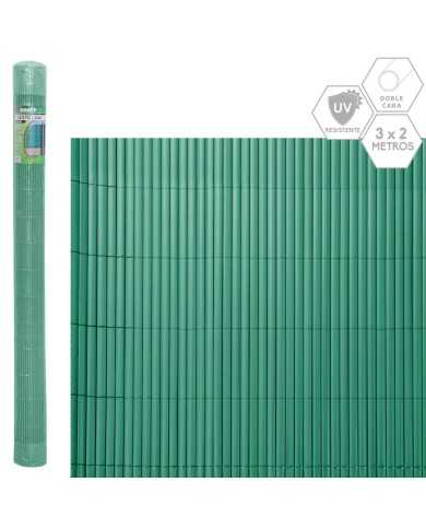 Recinzione da Giardino Verde PVC 1 x 300 x 200 cm Recinzione da Giardino Verde PVC 1 x 300 x 200 cm