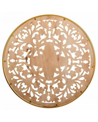 Decorazione da Parete Alexandra House Living Bianco Metallo Legno MDF 3 x 87 x 87 cm