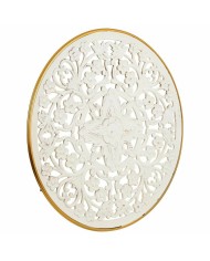 Decorazione da Parete Alexandra House Living Bianco Metallo Legno MDF 3 x 87 x 87 cm Decorazione da Parete Alexandra House Living Bianco Metallo Legno MDF 3 x 87 x 87 cm