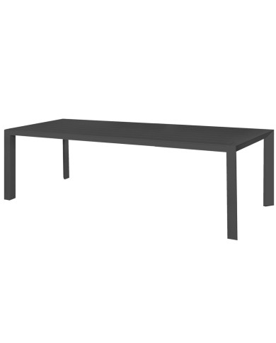 Tavolo da Pranzo Io Grafite Alluminio 280 x 100 x 75 cm Tavolo da Pranzo Io Grafite Alluminio 280 x 100 x 75 cm