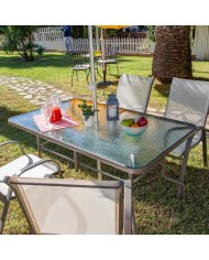 Tavolo da Pranzo Clasic Cristallo Ferro 150 x 90 x 72 cm Tavolo da Pranzo Clasic Cristallo Ferro 150 x 90 x 72 cm