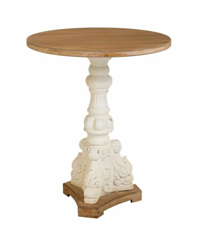 Tavolino da Caffè Alexandra House Living Bianco Legno di abete Legno MDF 66 x 81 x 66 cm