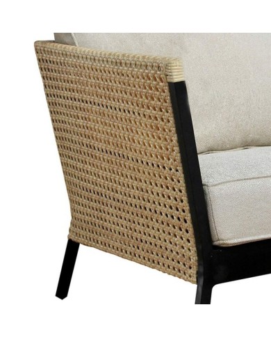 Poltrona da giardino Niva Nero Alluminio 81 x 81 x 72,5 cm Poltrona da giardino Niva Nero Alluminio 81 x 81 x 72,5 cm