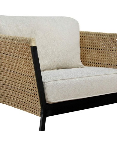 Poltrona da giardino Niva Nero Alluminio 81 x 81 x 72,5 cm Poltrona da giardino Niva Nero Alluminio 81 x 81 x 72,5 cm