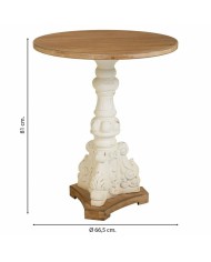 Tavolino da Caffè Alexandra House Living Bianco Legno di abete Legno MDF 66 x 81 x 66 cm Tavolino da Caffè Alexandra House Living Bianco Legno di abete Legno MDF 66 x 81 x 66 cm