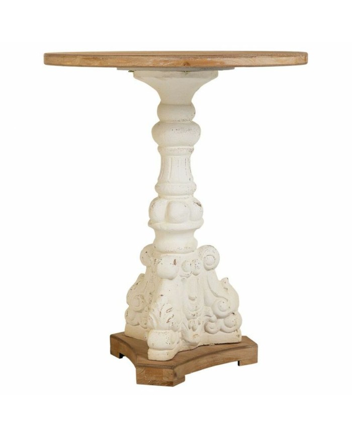 Tavolino da Caffè Alexandra House Living Bianco Legno di abete Legno MDF 66 x 81 x 66 cm Tavolino da Caffè Alexandra House Living Bianco Legno di abete Legno MDF 66 x 81 x 66 cm