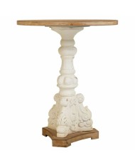 Tavolino da Caffè Alexandra House Living Bianco Legno di abete Legno MDF 66 x 81 x 66 cm Tavolino da Caffè Alexandra House Living Bianco Legno di abete Legno MDF 66 x 81 x 66 cm