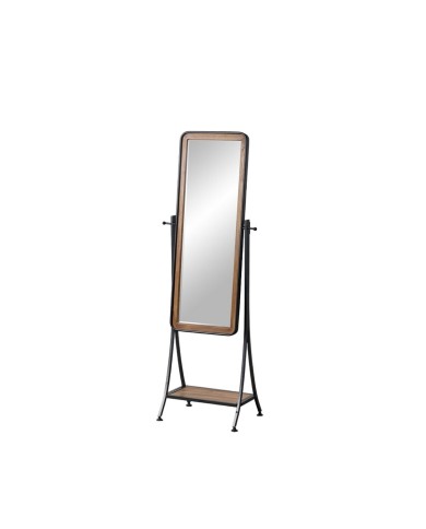 Specchio spogliatoio Nero Naturale 62 x 42 x 174 cm Specchio spogliatoio Nero Naturale 62 x 42 x 174 cm