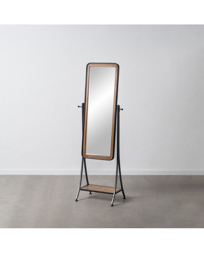 Specchio spogliatoio Nero Naturale 62 x 42 x 174 cm Specchio spogliatoio Nero Naturale 62 x 42 x 174 cm