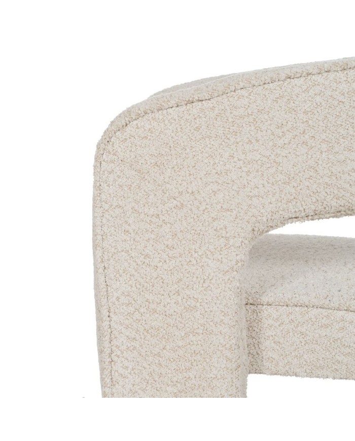 Sedia da Sala da Pranzo Beige Poliestere 69 x 66 x 73 cm Sedia da Sala da Pranzo Beige Poliestere 69 x 66 x 73 cm