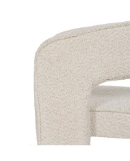 Sedia da Sala da Pranzo Beige Poliestere 69 x 66 x 73 cm Sedia da Sala da Pranzo Beige Poliestere 69 x 66 x 73 cm