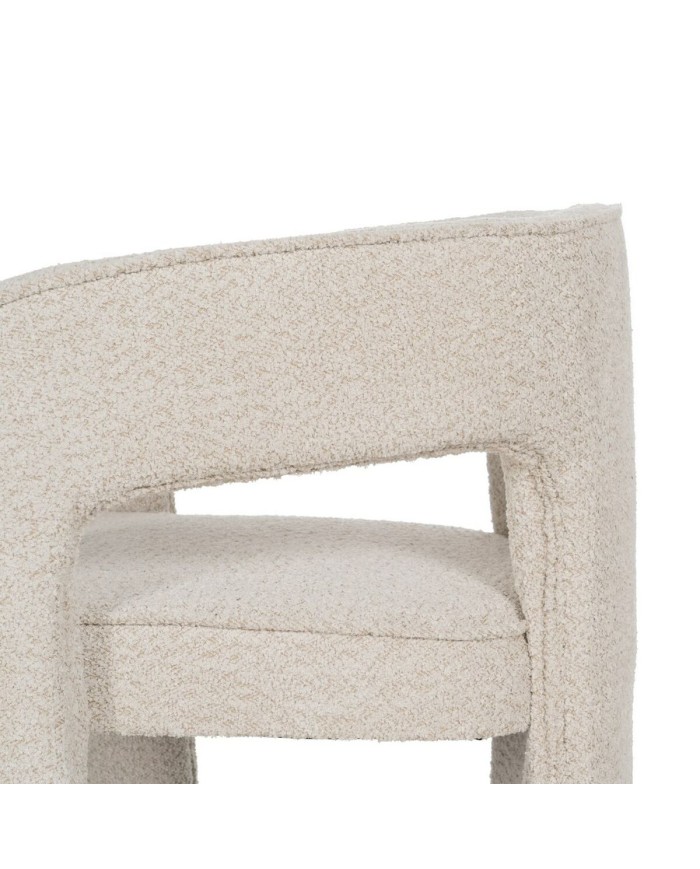 Sedia da Sala da Pranzo Beige Poliestere 69 x 66 x 73 cm Sedia da Sala da Pranzo Beige Poliestere 69 x 66 x 73 cm