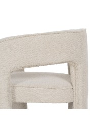 Sedia da Sala da Pranzo Beige Poliestere 69 x 66 x 73 cm Sedia da Sala da Pranzo Beige Poliestere 69 x 66 x 73 cm