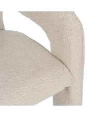 Sedia da Sala da Pranzo Beige Poliestere 69 x 66 x 73 cm Sedia da Sala da Pranzo Beige Poliestere 69 x 66 x 73 cm