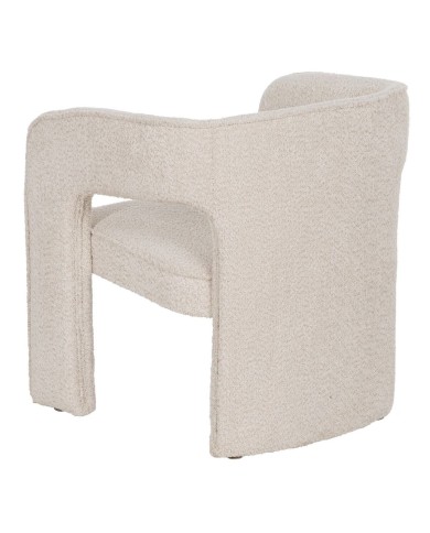 Sedia da Sala da Pranzo Beige Poliestere 69 x 66 x 73 cm