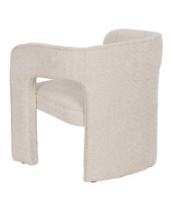 Sedia da Sala da Pranzo Beige Poliestere 69 x 66 x 73 cm Sedia da Sala da Pranzo Beige Poliestere 69 x 66 x 73 cm