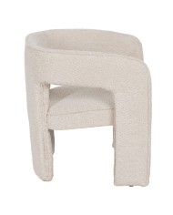 Sedia da Sala da Pranzo Beige Poliestere 69 x 66 x 73 cm Sedia da Sala da Pranzo Beige Poliestere 69 x 66 x 73 cm