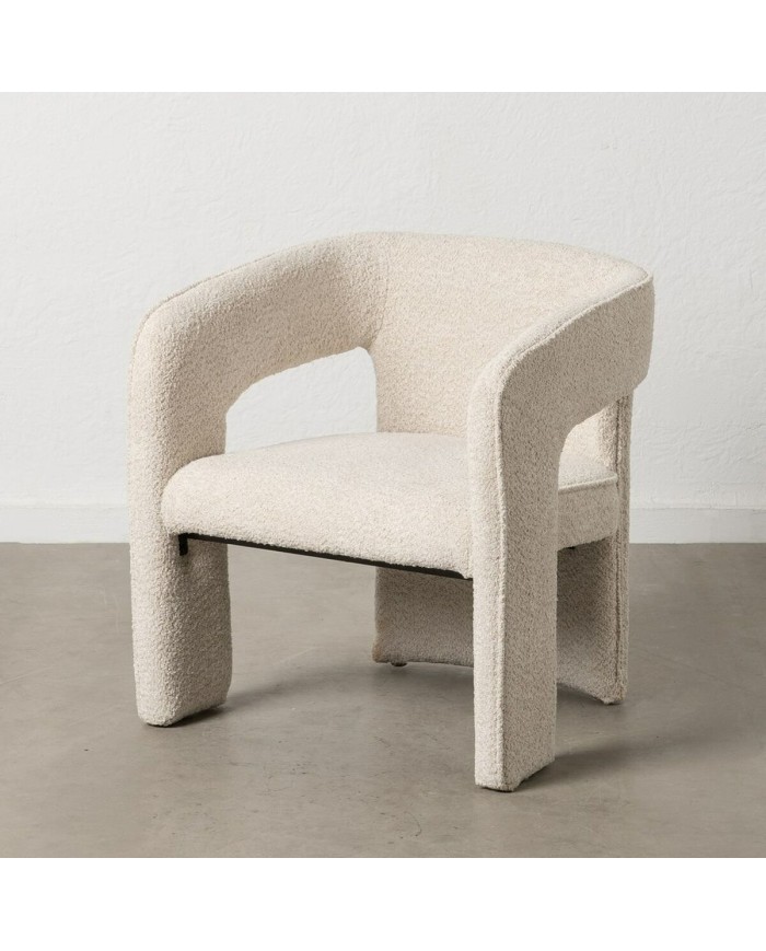 Sedia da Sala da Pranzo Beige Poliestere 69 x 66 x 73 cm Sedia da Sala da Pranzo Beige Poliestere 69 x 66 x 73 cm