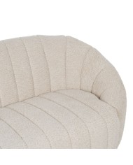 Divano Beige Poliestere Ferro 146 x 84 x 66 cm