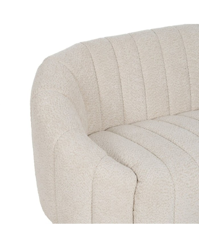 Divano Beige Poliestere Ferro 146 x 84 x 66 cm