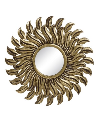 Specchio da parete Dorato 80 x 1,75 x 80 cm