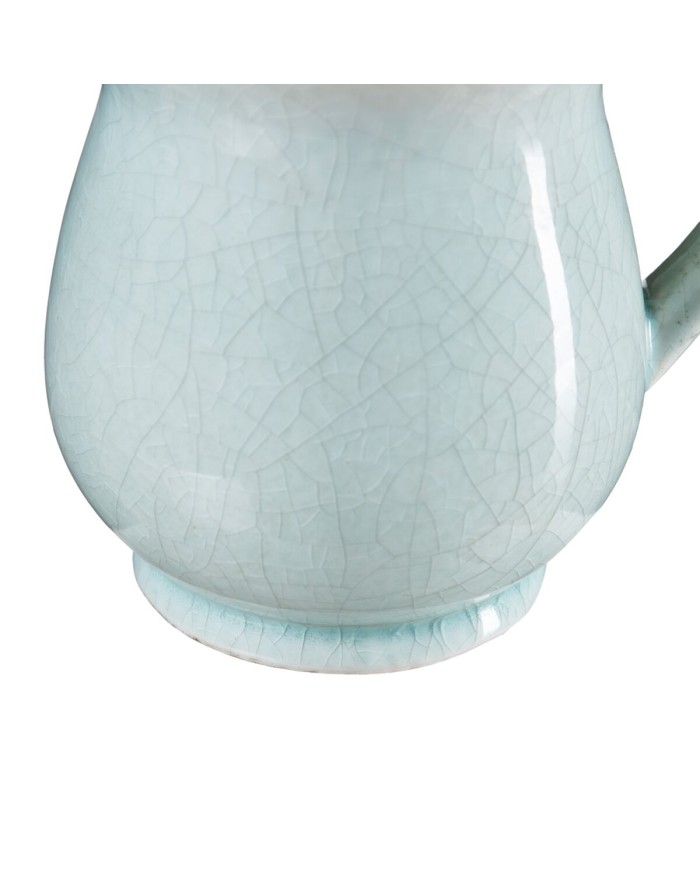 Vaso Turchese Ceramica 17,5 x 13 x 15 cm Vaso Turchese Ceramica 17,5 x 13 x 15 cm