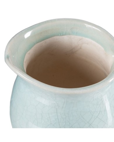 Vaso Turchese Ceramica 17,5 x 13 x 15 cm Vaso Turchese Ceramica 17,5 x 13 x 15 cm
