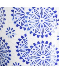 Set di vasi da fiori Azzurro Terracotta 19 x 19 x 17 cm Rotondo (2 Unità)