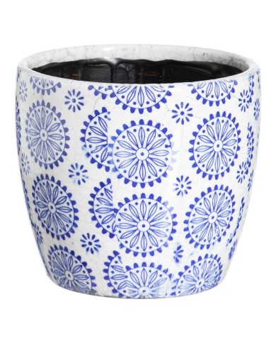 Set di vasi da fiori Azzurro Terracotta 19 x 19 x 17 cm Rotondo (2 Unità) Set di vasi da fiori Azzurro Terracotta 19 x 19 x 17 cm Rotondo (2 Unità)