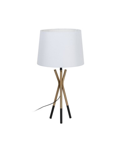 Lampada da tavolo Bianco Nero Dorato Ferro 40 W 33 x 33 x 63,5 cm