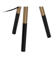 Lampada da tavolo Bianco Nero Dorato Ferro 40 W 33 x 33 x 63,5 cm