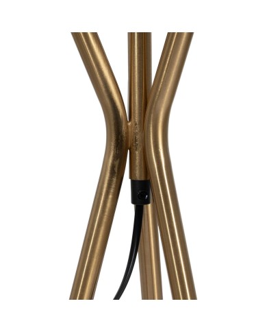 Lampada da tavolo Bianco Nero Dorato Ferro 40 W 33 x 33 x 63,5 cm