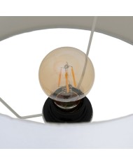 Lampada da tavolo Bianco Nero Dorato Ferro 40 W 33 x 33 x 63,5 cm