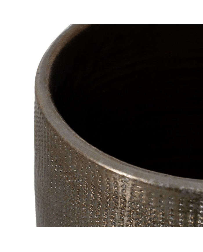 Vaso Metallizzato Ceramica 29 x 29 x 40 cm Vaso Metallizzato Ceramica 29 x 29 x 40 cm