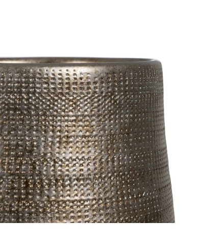 Vaso Metallizzato Ceramica 31 x 31 x 51 cm Vaso Metallizzato Ceramica 31 x 31 x 51 cm