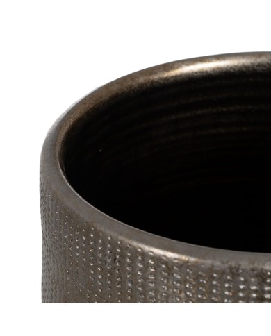 Vaso Metallizzato Ceramica 31 x 31 x 51 cm Vaso Metallizzato Ceramica 31 x 31 x 51 cm