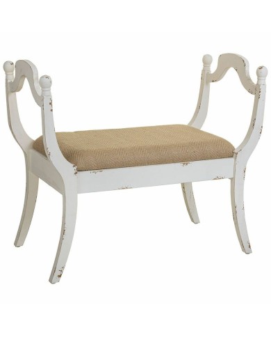 Panca Alexandra House Living Bianco Spugna Legno di abete Legno MDF 45 x 78 x 90 cm Panca Alexandra House Living Bianco Spugna Legno di abete Legno MDF 45 x 78 x 90 cm