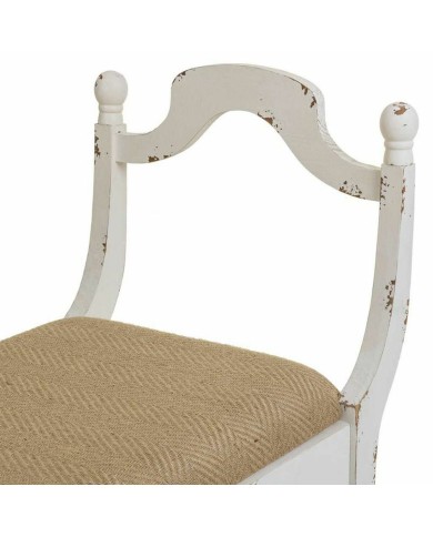 Panca Alexandra House Living Bianco Spugna Legno di abete Legno MDF 45 x 78 x 90 cm