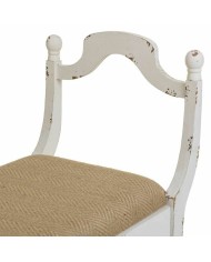 Panca Alexandra House Living Bianco Spugna Legno di abete Legno MDF 45 x 78 x 90 cm