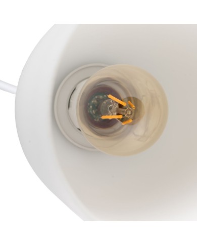 Lampadario Bianco Dorato 60 W Lampadario Bianco Dorato 60 W