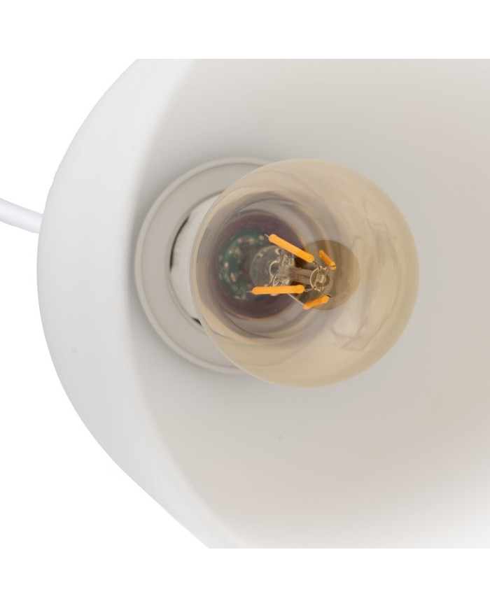 Lampadario Bianco Dorato 60 W Lampadario Bianco Dorato 60 W